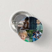 Benutzerdefiniert 4 FotoCollage Button (Vorne & Hinten)