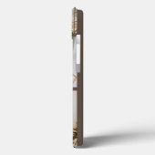 Benutzerdefiniert 4 Fotos Braune Monogramm Case-Mate iPhone Hülle (Rückseite / Links)