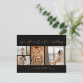 Benutzerdefiniert 4 Fotos Lässiges Skriptbewegen i Postkarte (Stehend Vorderseite)