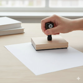 Benutzerdefiniert 4" x 5" Holz-Briefmarke für Ihre Gummistempel