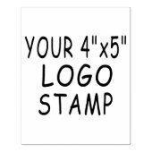 Benutzerdefiniert 4" x 5" Logo Stamper Gummi Brief Gummistempel (Prägung)