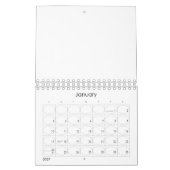 Benutzerdefiniert 5,5" L x 7" B Moderner Test Kalender (Jan 2027)