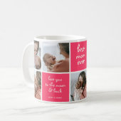 Benutzerdefiniert 7 Foto Beste Mama je Tasse (Vorderseite Links)