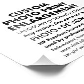 Benutzerdefiniert 7"x5" Landscape Foto Erweiterung (Ecke)