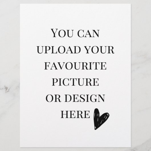 Benutzerdefiniert: 8,5 Zoll x 11 Zoll Flyer (Vorne)