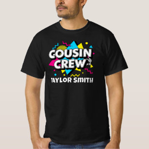Benutzerdefiniert 90er Retro-Memphis-Stil Cousin-C T-Shirt