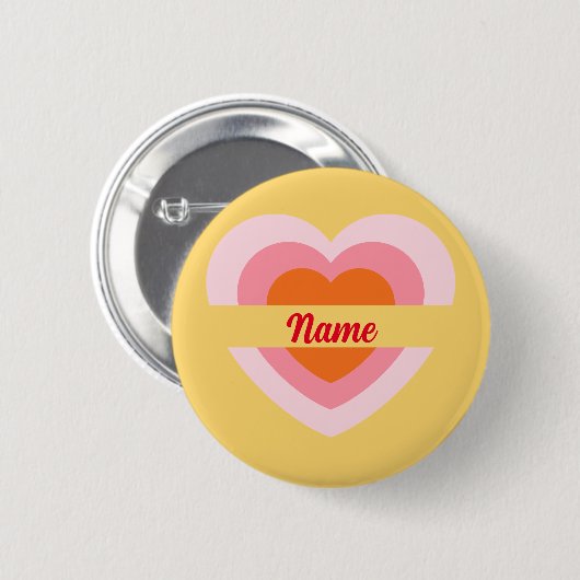 Benutzerdefiniert Abzeichen Button Rosa Personalis (Vorne & Hinten)