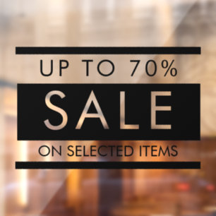 Benutzerdefiniert Alle Text bearbeiten Verkauf Zei Fensteraufkleber