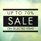 Benutzerdefiniert Alle Text bearbeiten Verkauf Zei Fensteraufkleber (Blatt 3)