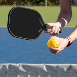 Benutzerdefiniert als Schwarz Pickleball Schläger