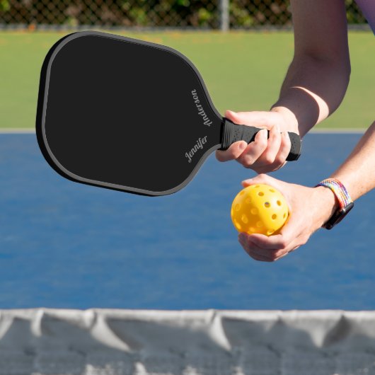 Benutzerdefiniert als Schwarz Pickleball Schläger (InSitu)