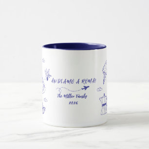 Benutzerdefiniert Andiamo a Roma Italien Familienu Tasse
