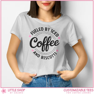 Benutzerdefiniert angetrieben von Eiskaffee Tri-Blend Shirt