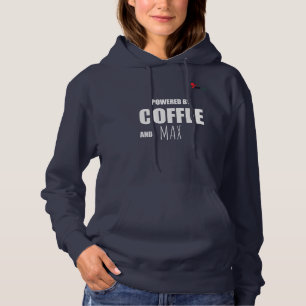 Benutzerdefiniert - Angetrieben von Kaffee und [Na Hoodie