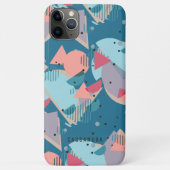 Benutzerdefiniert Aquamarin Blauer Pfirsichpfirsic Case-Mate iPhone Hülle (Rückseite)