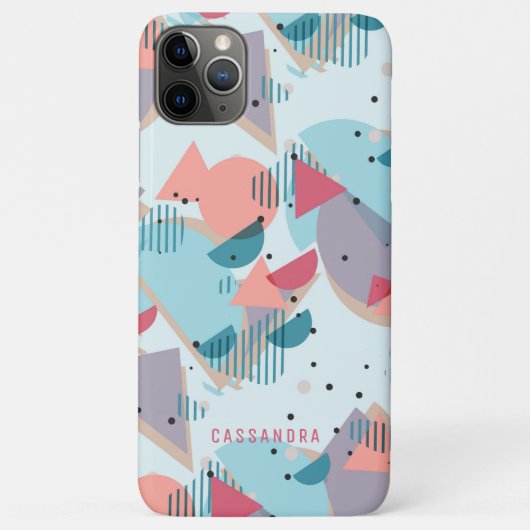 Benutzerdefiniert Aquamarin Blauer Pfirsichpfirsic Case-Mate iPhone Hülle (Rückseite)