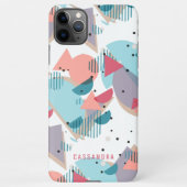 Benutzerdefiniert Aquamarin Blauer Pfirsichpfirsic iPhone Hülle (Rückseite)