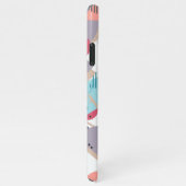 Benutzerdefiniert Aquamarin Blauer Pfirsichpfirsic iPhone Hülle (Rechte Seite)