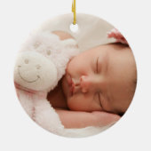 Benutzerdefiniert auf zwei Seiten: 2 Foto Keramik Ornament (Hinten)