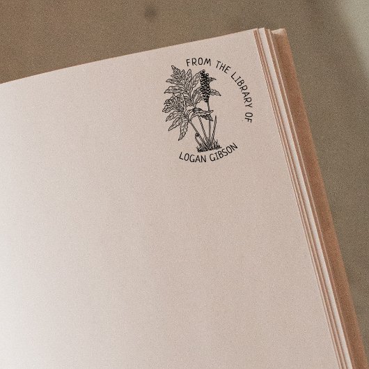 Benutzerdefiniert aus der Bibliothek des botanisch Gummistempel