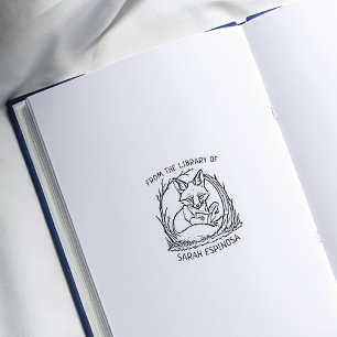 Benutzerdefiniert Aus der Bibliothek des Fuchs Gummistempel
