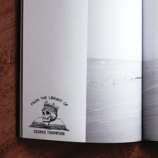 Benutzerdefiniert aus der Bibliothek des King Skul Gummistempel