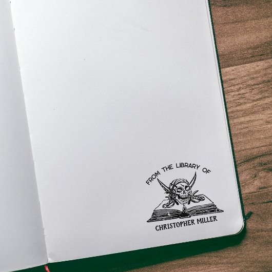 Benutzerdefiniert aus der Bibliothek des Piratenbu Gummistempel