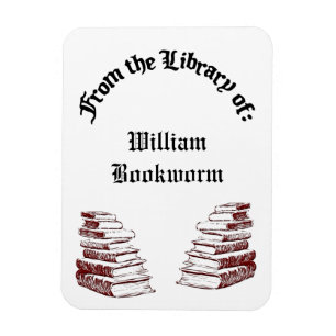 Benutzerdefiniert aus der Bibliothek Vintager Büch Magnet