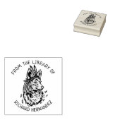 Benutzerdefiniert aus der Bibliothek von Fox Book Gummistempel (Stempel)