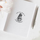 Benutzerdefiniert aus der Bibliothek von Fox Book Gummistempel