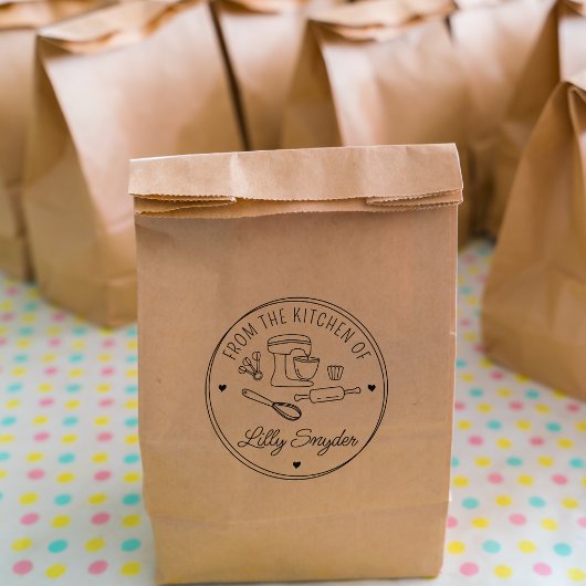 Benutzerdefiniert aus der Küche Gummistempel