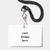 Benutzerdefiniert Ausweis (Vorderseite mit Lanyard)