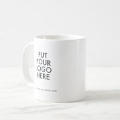 Benutzerdefiniert, bearbeitbar, Branding Kaffeetasse (Vorderseite Links)