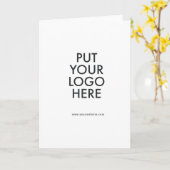 Benutzerdefiniert, bearbeitbar, Branding Karte (Gelbe Blume)