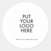 Benutzerdefiniert, bearbeitbar, Branding Runder Aufkleber (Vorderseite)