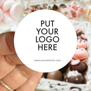 Benutzerdefiniert, bearbeitbar, Branding Runder Aufkleber