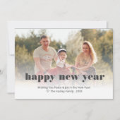 Benutzerdefiniert bearbeitbares Foto Neue Jahre Ka Karte (Vorderseite)