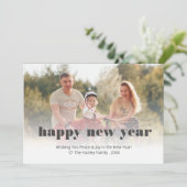 Benutzerdefiniert bearbeitbares Foto Neue Jahre Ka Karte (Stehend Vorderseite)