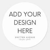 Benutzerdefiniert bearbeiten runder aufkleber (Vorderseite)