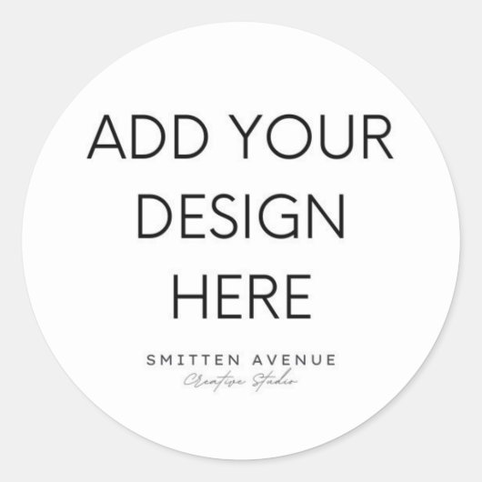 Benutzerdefiniert bearbeiten runder aufkleber (Vorderseite)