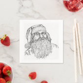 Benutzerdefiniert bedruckter Weihnachtsmann Serviette (Beispiel)