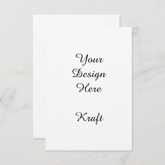 Benutzerdefiniert Begleitkarte (Vorne/Hinten)