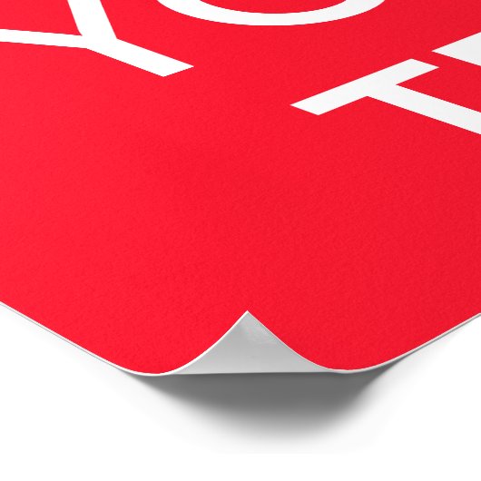 Benutzerdefiniert BEHALTEN CALM Poster für Text un (Ecke)