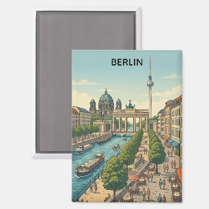 Benutzerdefiniert Berlin Deutschland Vintage-Reise Magnet