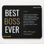 Benutzerdefiniert Bester Chef Aller Zeiten Lustig  Mousepad (Vorne)