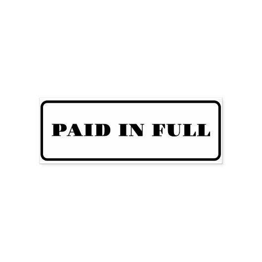 Benutzerdefiniert bezahlt in Volltextselbstfarbige Permastempel (Design)