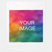 Benutzerdefiniert Bild oder Logo des Fotos hochlad Fleecedecke (Vorderseite)