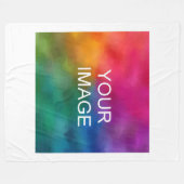 Benutzerdefiniert Bild oder Logo des Fotos hochlad Fleecedecke (Vorderseite (Horizontal))