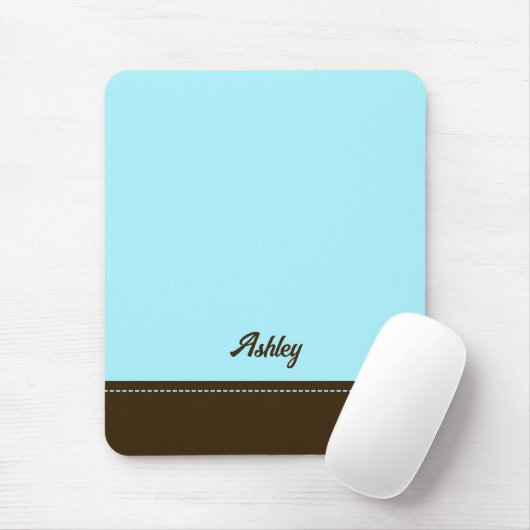 Benutzerdefiniert blau braun personalisiert preppy mousepad (Mit Mouse)