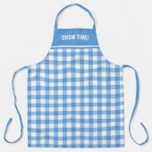 Benutzerdefiniert Blau und Weißes Buffalo Kariert Schürze (Vorderseite)